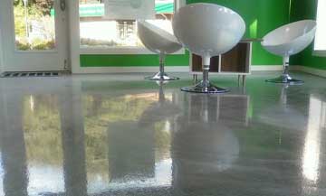 gray metallic epoxy in a commercial store